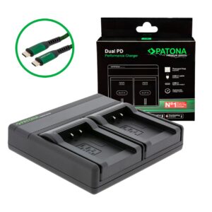 Premium Dual PD Performance charger Minolta NP-900 incl. USB-C input/output