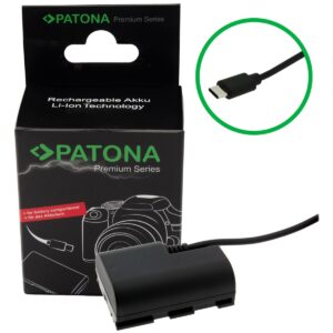 Premium USB-C Input battery adapter Canon LP-E6P LPE6P EOS R5 R5 Mark II R6 /R6 Mark II