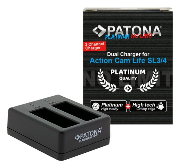 Platinum Dual charger Action Cam Life SL3 and SL4